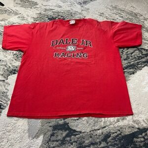 Vintage Chase Authentic Dale Earnhardt Jr. 2000 Circa Racing T Shirt Sz XL Red